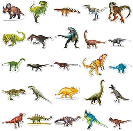Naljepnice dinosaura-50 pcs estetske naljepnice dinosaura vinil za prtljagu naljepnice za skejtbord naljepnice vodootporne slatke naljepnice