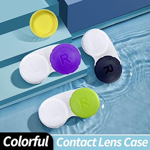 RHUI Slučajevi za kontaktne leće za putovanja, Daliy Use-3 PCS svijetloplava plava