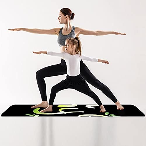 OceanTravel polka točkica plava tpe joga prostirka 72inch x 24inch pilates & vježbe, anti -suza, znoj - dokaz, klasični 1/4 inčni joga