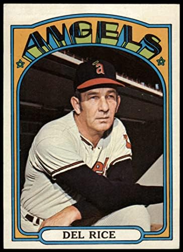 1972 Topps 718 Del Rice Los Angeles Angels Ex Angels
