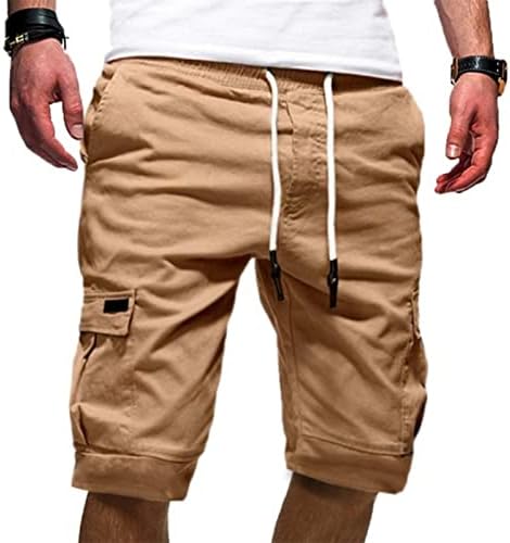 Wenkomg1 muške kratke hlače, čvrste multi-džepove teretne kratke kratke hlače vojne taktičke kratke hlače na otvorenom rastezljivom