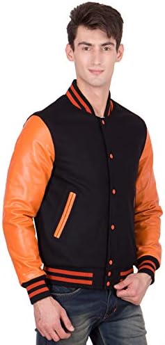 Odjeća kalibra Originalna varsity letterman vuna kožna jakna od baseball bombe xs do 6xl