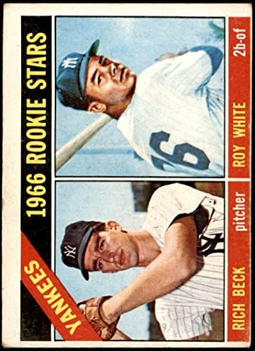 1966. Topps 234 Yankees Rookies Roy White/Rich Beck New York Yankees Fair Yankees