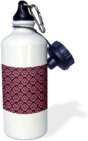 3Drose glam ružičasta slika uzorka sjajnog damaska ​​- boce s vodom