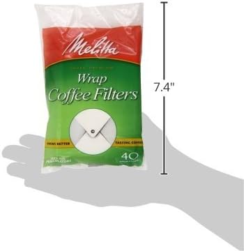 Melitta USA Inc 627402 Bijeli filter za kavu 40 Filteri