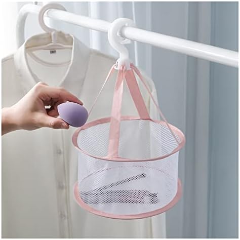 Višenamjenska košara za sušenje džempera viseća košara mreža Sklopivi mrežasti džep alati za šminkanje vješalica za odjeću