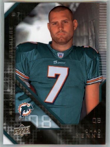 2008 Premijera gornjeg palube 7 Chad Henne RC - Rookie Card - Miami Dolphins - NFL Trgovačka kartica