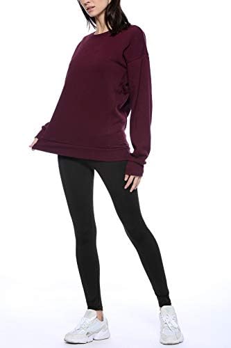Urban Look Womens Casual Fleece obložen pulover s puloverom s plus veličine