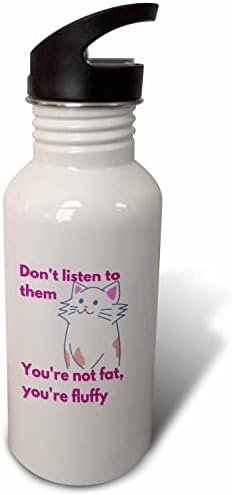 3Drose Slatka slika mačke s smiješnim tekstom - boce s vodom