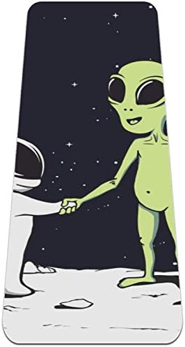 UNICEY Space Spaceman Aliens debela vježbanja i fitness 1/4 joga prostirka za joga pilates i podove za fitness vježbanje