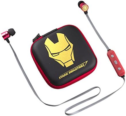 Ekids Avengers Iron Man Bluetooth bežični uši i kućište s rukama besplatno pozivanje i podesiva kontrola volumena