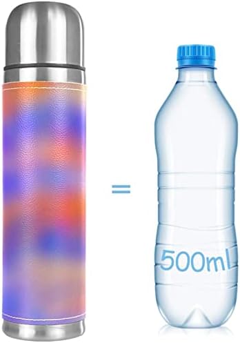 Nehrđajući čelik Kožni vakuum vakuum izolirana šalica Tekstura Termos boca za vodu za vruća i hladna pića Djeca odrasli 16 oz