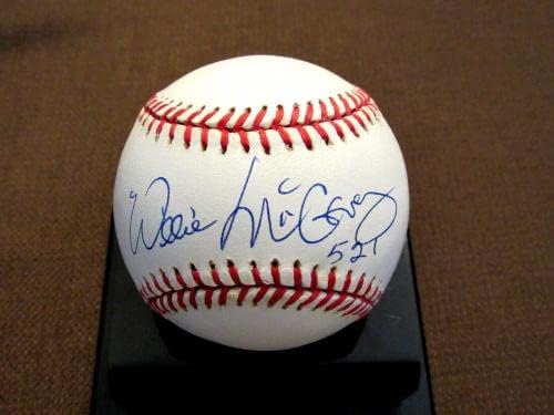 Willie McCovey 521 HR SF Giants Padres Hof Potpisan Auto VTG onl bejzbol JSA baza - Autografirani bejzbols