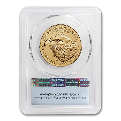2023 Nema metvice 1 oz American Gold Eagle Bullion Coin MS-70 22K $ 50 PCGS MS70