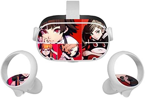 Duythaibroshop Internetska snimanje Anime Video Game Oculus Quest 2 Skin VR 2 SKINS PEACHETS i KONTROLERS NACECKER ZA ZAŠTOJNE OCJENE