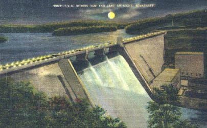 Norris brana, razglednica u Tennesseeju