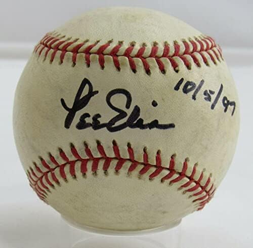 Lee Elia potpisala je autogram Rawlings Baseball B93 - Autografirani bejzbols