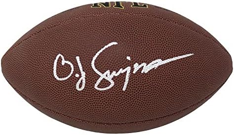 O.J. Simpson je potpisao Wilson Super Grip NFL nogomet u punoj veličini - Autografirani nogomet
