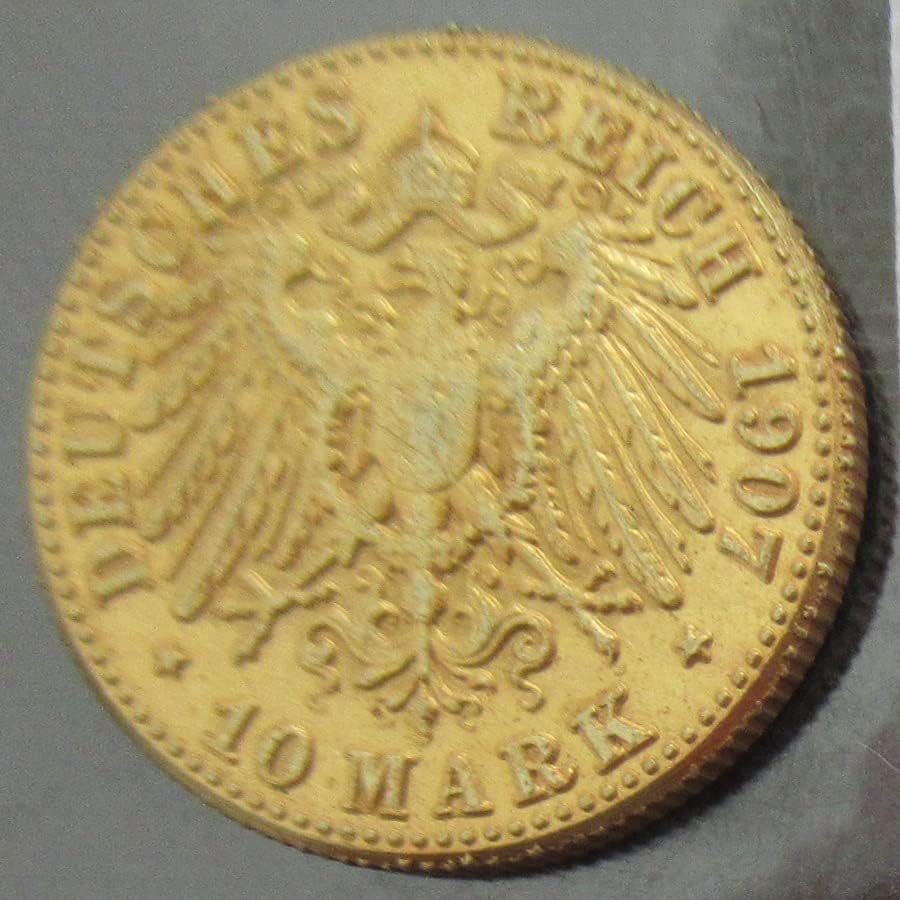 Njemački 10 maraka 1902-1907 6 Strane replike bakar Komemorativni novčići
