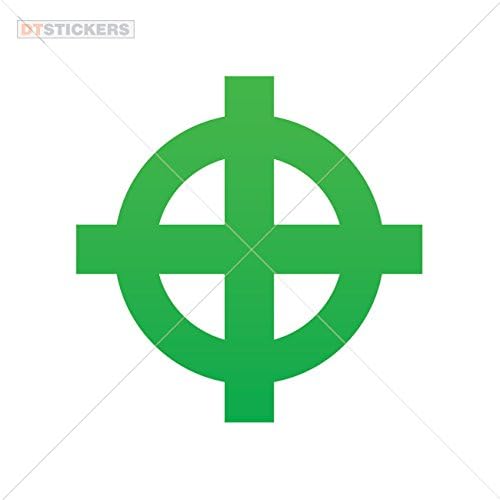 Naljepnice s vinilnim naljepnicama križ simbol Sportski bicikl zeleni