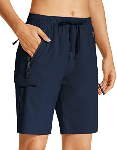 CAPOL Ženske planinarske kratke hlače 8,5 /7/5 golf hlače s džepovima s patentnim zatvaračem brze suhe ljetne kratke hlače lagane za