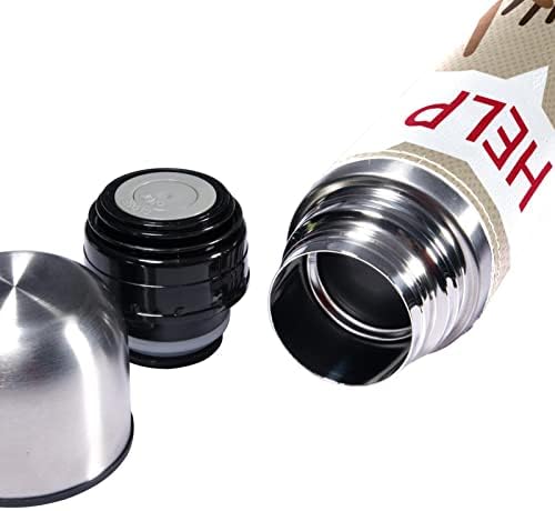 sdfsdfsd 17 oz vakuum izolirana boca od nehrđajućeg čelika Sportska boca za kavu putnika tikvica omotana koža omotana BPA besplatno,