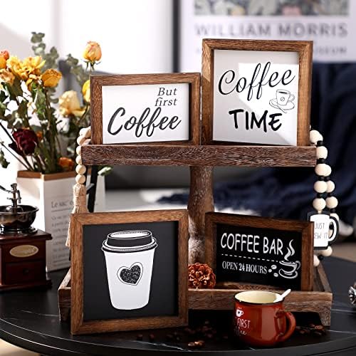 Znakovi dekora za kavu, dekor zida dekor seoske kave, ali prvi znak za kavu kava, razdvojeni ladici dekor za kuhinjsku kocinu set od
