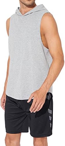 Muški trening kapuljača tenk vrhovi atletski trening Bodybuilding Hoodie majice pamučna teretana odsječena majica bez rukava bez rukava