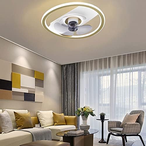 KMYX kreativne lidene učvršćenja Stropna svjetiljka za rasvjetu Moderna jednostavna spavaća soba Light Soba Svjetlo ventilator 3-boje
