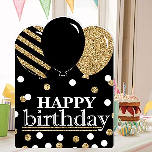 Velika točka sreće odrasli Sretan rođendan - Zlato - čestitka za sretan rođendan - Veliki oblik Jamborific Card - 16,5 x 22 inča