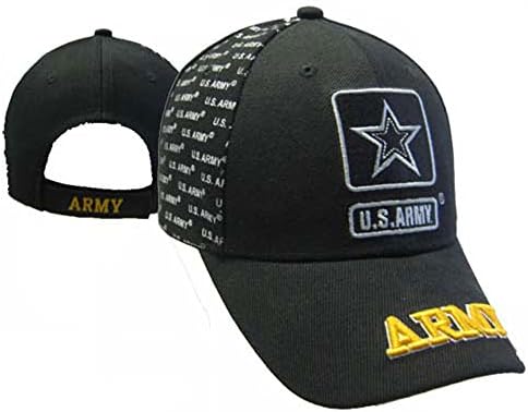 Kapa sa zvijezdom američke vojske s logotipom u crnoj boji