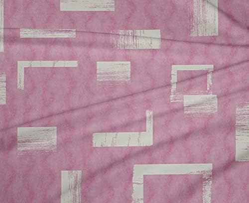 poliesterski spandeks ružičasta i ružičasta Tkanina apstrakcije Šivaći zanati otisci na tkanini širine 56 inča