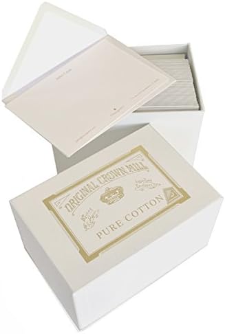Originalni poklon set od 50 kartica i 50 omotnica obloženih omotnicom od 56-čisto bijele boje