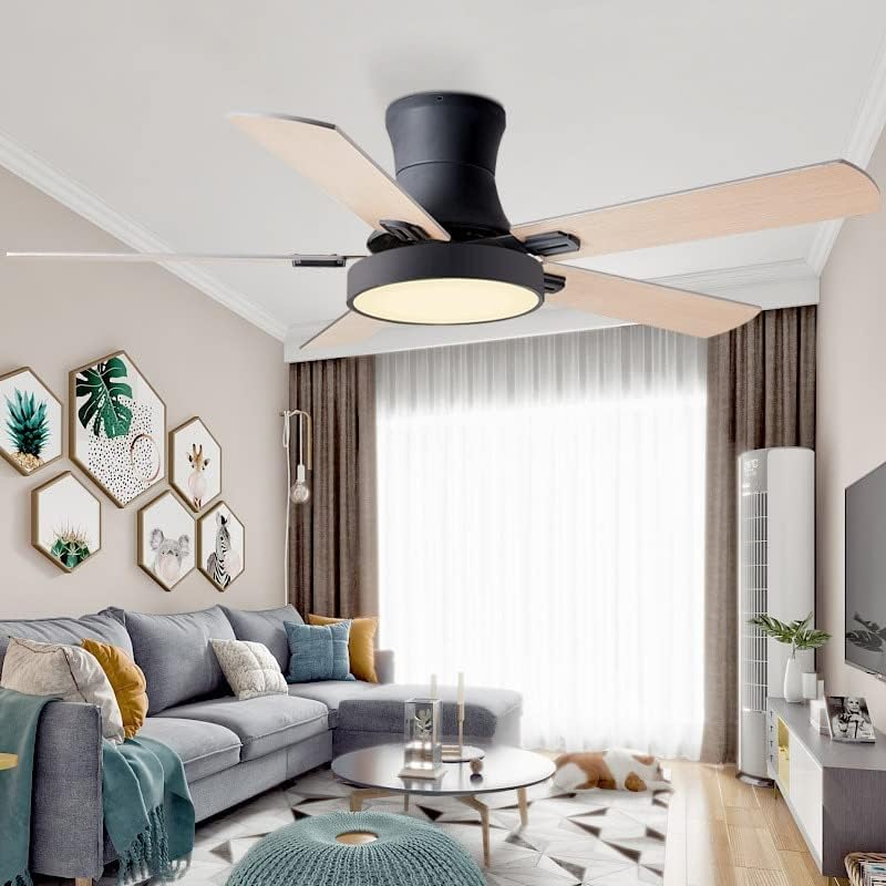 Chezmax 52 inčni moderni stropni ventilatori ventilatora sa svjetlima daljinski upravljač ventilator lampica dekor spavaće sobe zračno