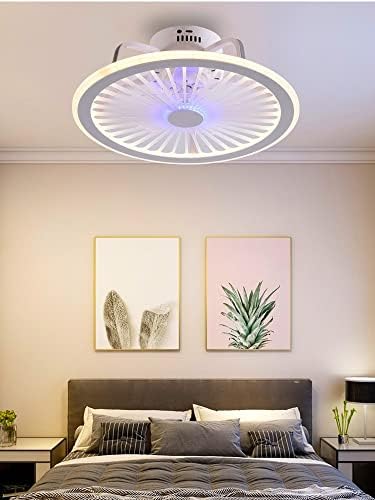 Stropni obožavatelji Moderna spavaća soba LED pametni stropni ventilator Svjetlo kreativno istraživanje blagovaonice 3 boje ventilatora