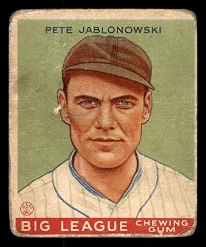 1933. Goudey 83 Pete Jablonowski New York Yankees siromašni Yankees