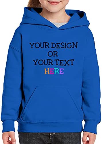 Personalizirani hoodie za dječake djevojčice Djeca Custom Custom Slika Tekst Tekst Fotografije prednje i stražnje mogućnosti ispisa