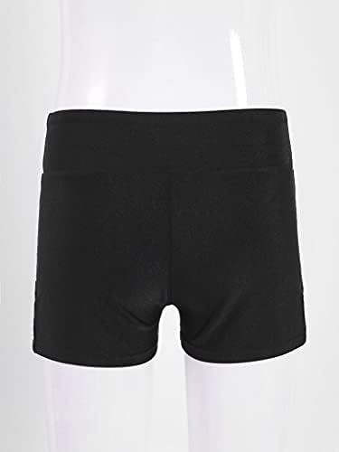 Hansber Kids Girls Athletic Yoga kratke hlače Stready Dance plijen Gimnastika kratki kratki kratke hlače na dnu aktivne odjeće