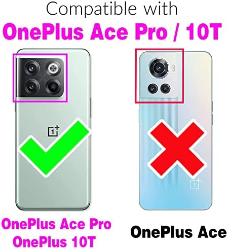 Torbica za telefon OnePlus 10T 5G / One Ace Plus Pro Novčanik sa zaštitnom folijom za ekran od kaljenog stakla i kožni tanki preklopni