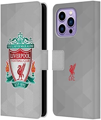 Dizajn pokrivača za glavu službeno licencirani nogometni klub Liverpool bijeli je s 2 grba i 1 kožnom torbicom za novčanik kompatibilnom