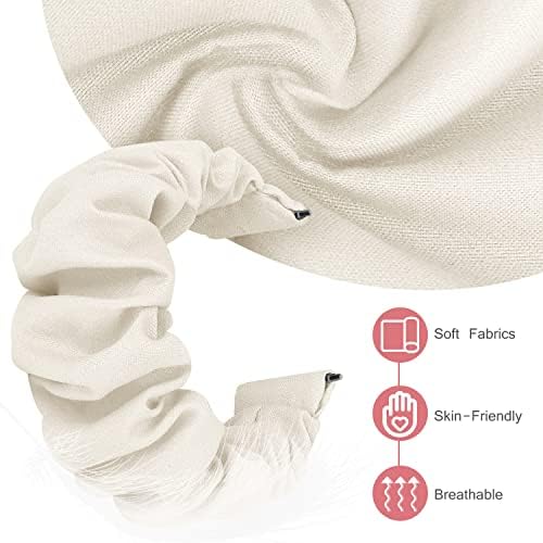 20 mm 22 mm Scrunchies Trake, slatke elastične zamjenske pojaseve za žene s brzim trakom za brzo izdanje, tkanina za Samsung Galaxy