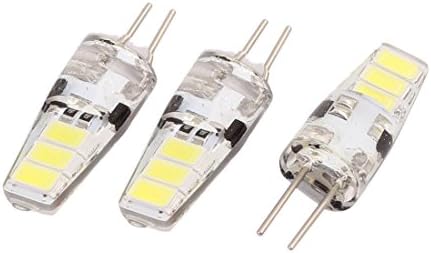 Aexit 3pcs DC12V, Rasvjeta i kontrole 5733 SMD LED Kukuruz žarulja Silikonska žarulja 6-LED G4 2P Neutralna bijela