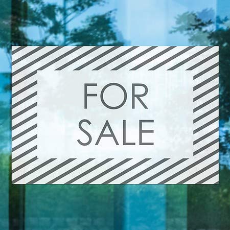 CGSIGNLAB | Na prodaju -Stripes White Stiskanje prozora | 18 x12
