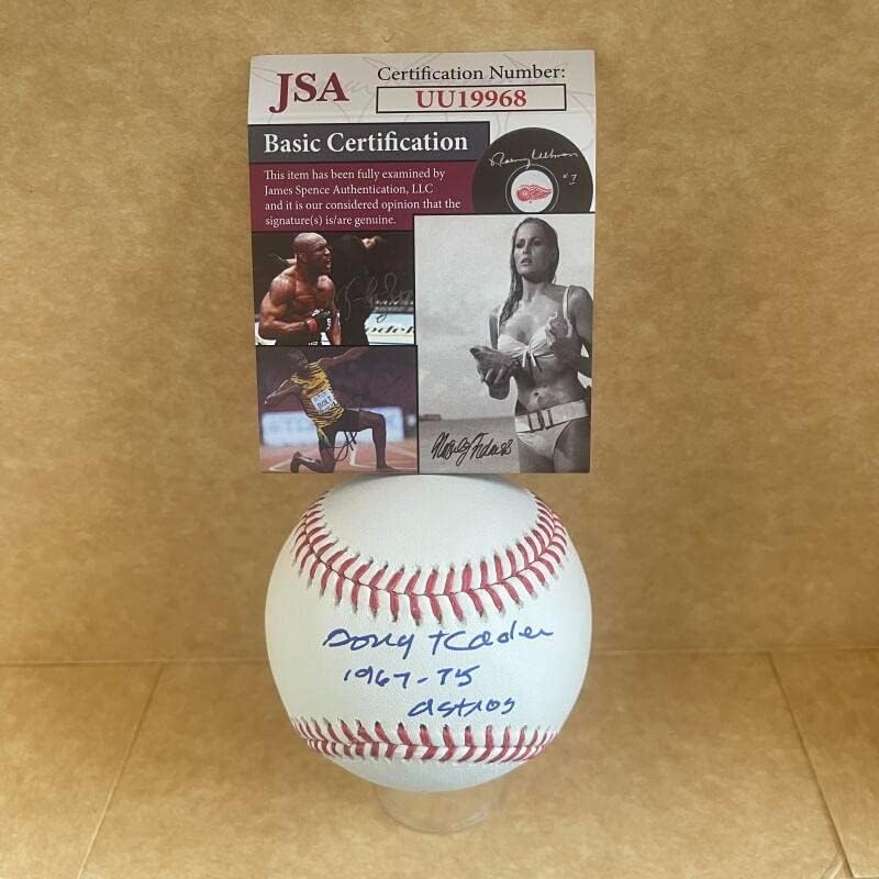 Doug Rader 1967-75 Astros je potpisao autogramiranu M.L. Baseball JSA UU19968