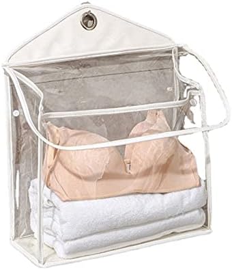 Qbomb vodootporna torba za kupanje prozirna viseća toaletna vrećica s visećom kukom za žene kupaonice tuš kozmetička makeup torba čist