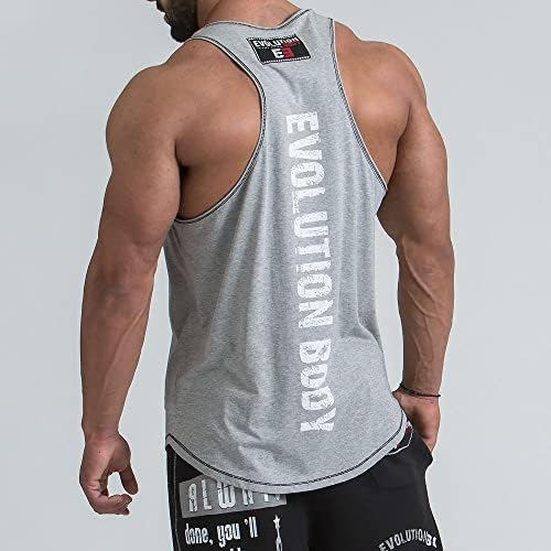UTCOCO muški grafički tenk vrhovi košulje bez rukava u teretani majice za vježbanje bodybuilding majice