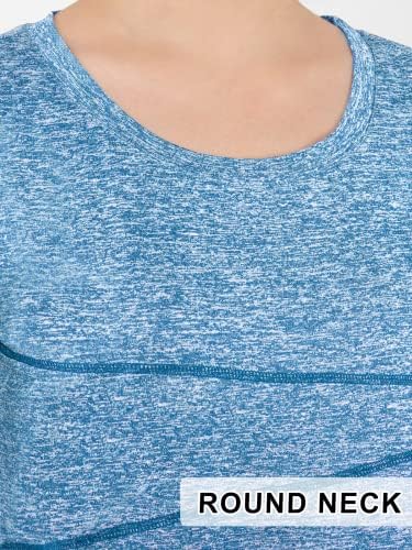Kimmery ženski trening vrhovi za žene majice kratkih rukava za žene ljetni vrhovi za žene 2023 joga vrhovi svijetlo plava 2xl