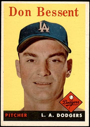 1958. Topps 401 Don Bessent Los Angeles Dodgers Ex/Mt Dodgers