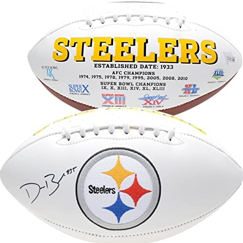 Devin Bush Pittsburgh Steelers Autografirani nogomet s bijelim pločama - Autografirani nogomet
