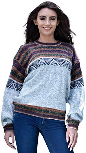 Gamboa - pravi pulover alpake - sive i zemaljske boje